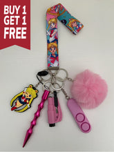 Load image into Gallery viewer, Safety Keychain - The Moon Princess - PINK