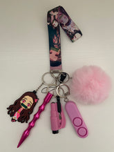 Load image into Gallery viewer, Safety Keychain - Pink Demon Girl