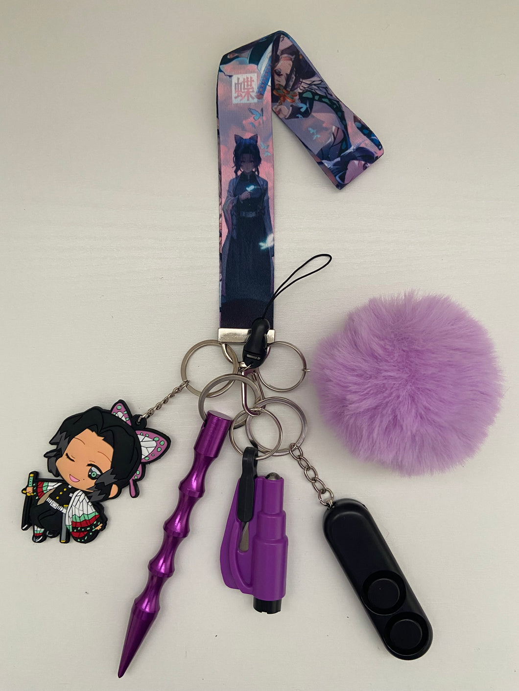 Safety Keychain - The Butterfly Girl