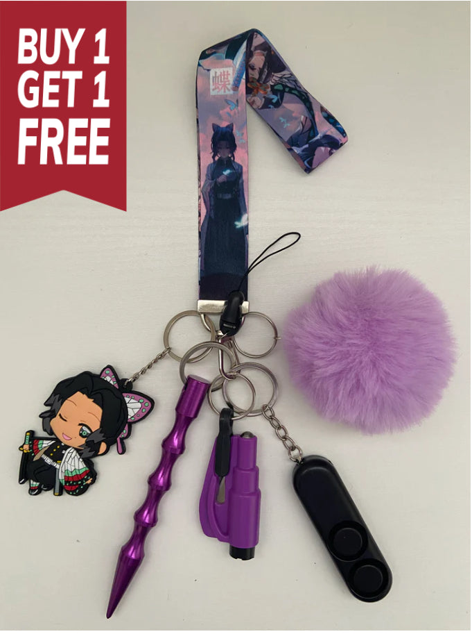 Safety Keychain - The Butterfly Girl