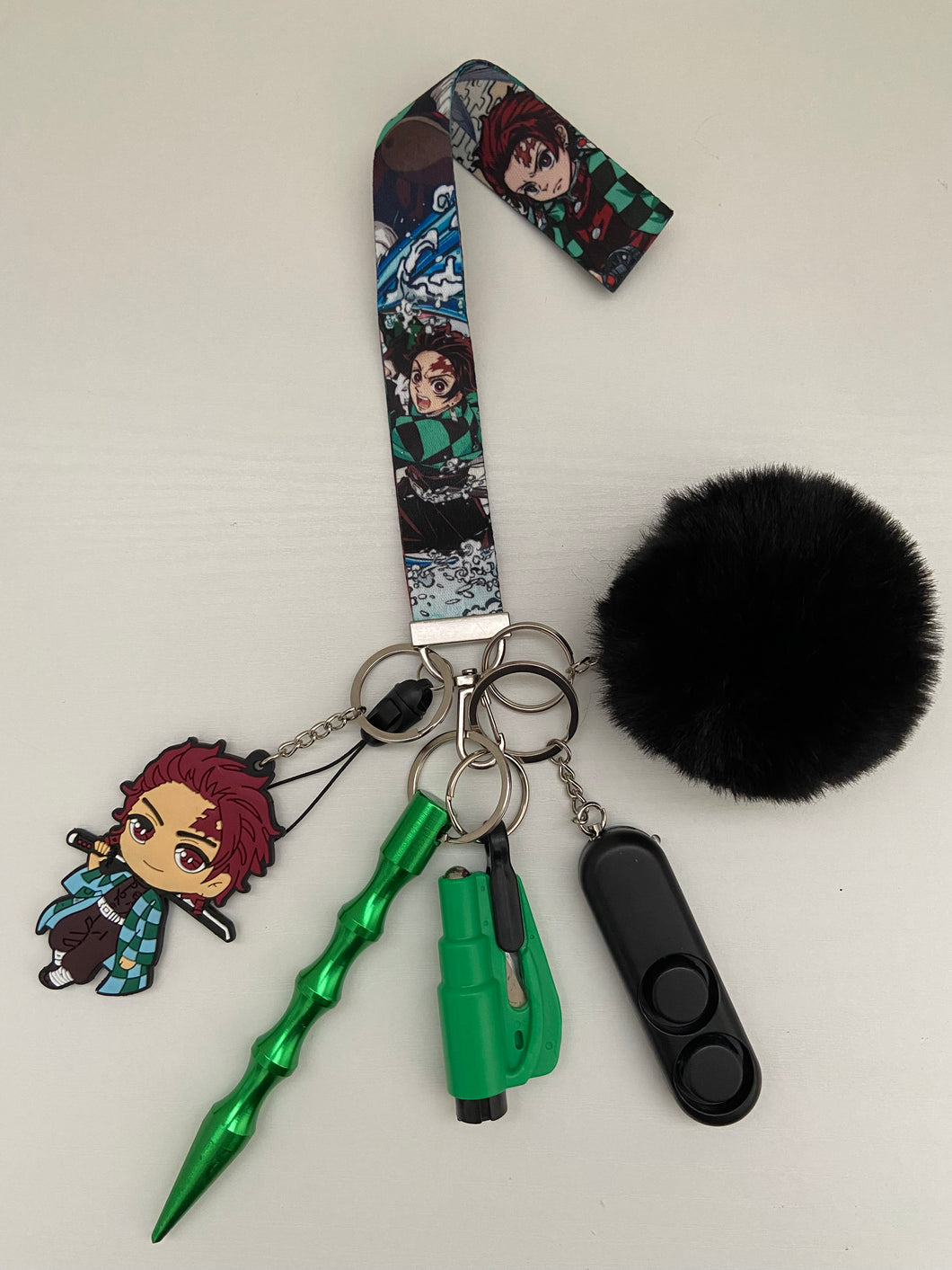 Safety Keychain - Tanjiro (Demon Slayer)