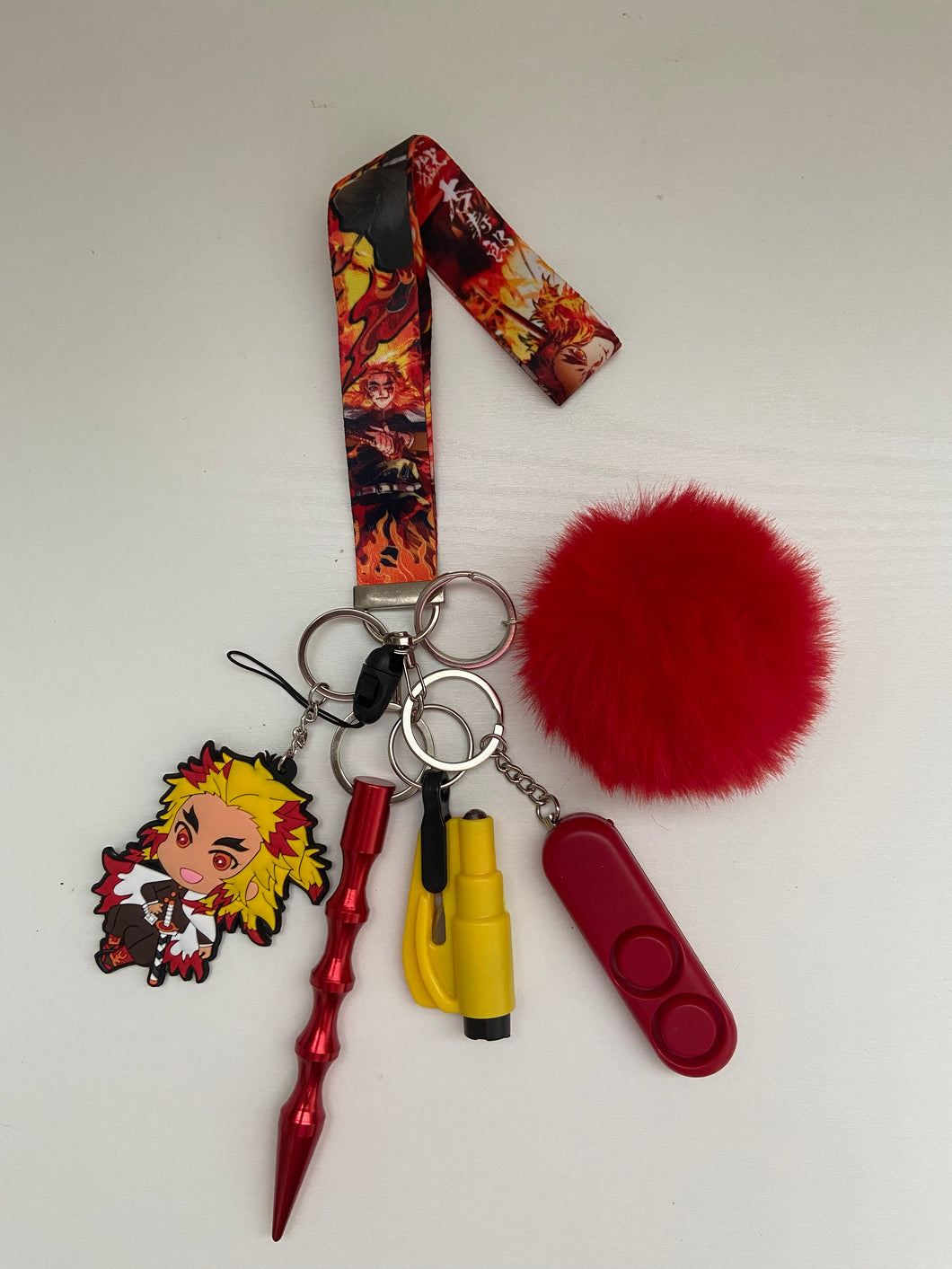 Safety Keychain - Rengoku (Demon Slayer)