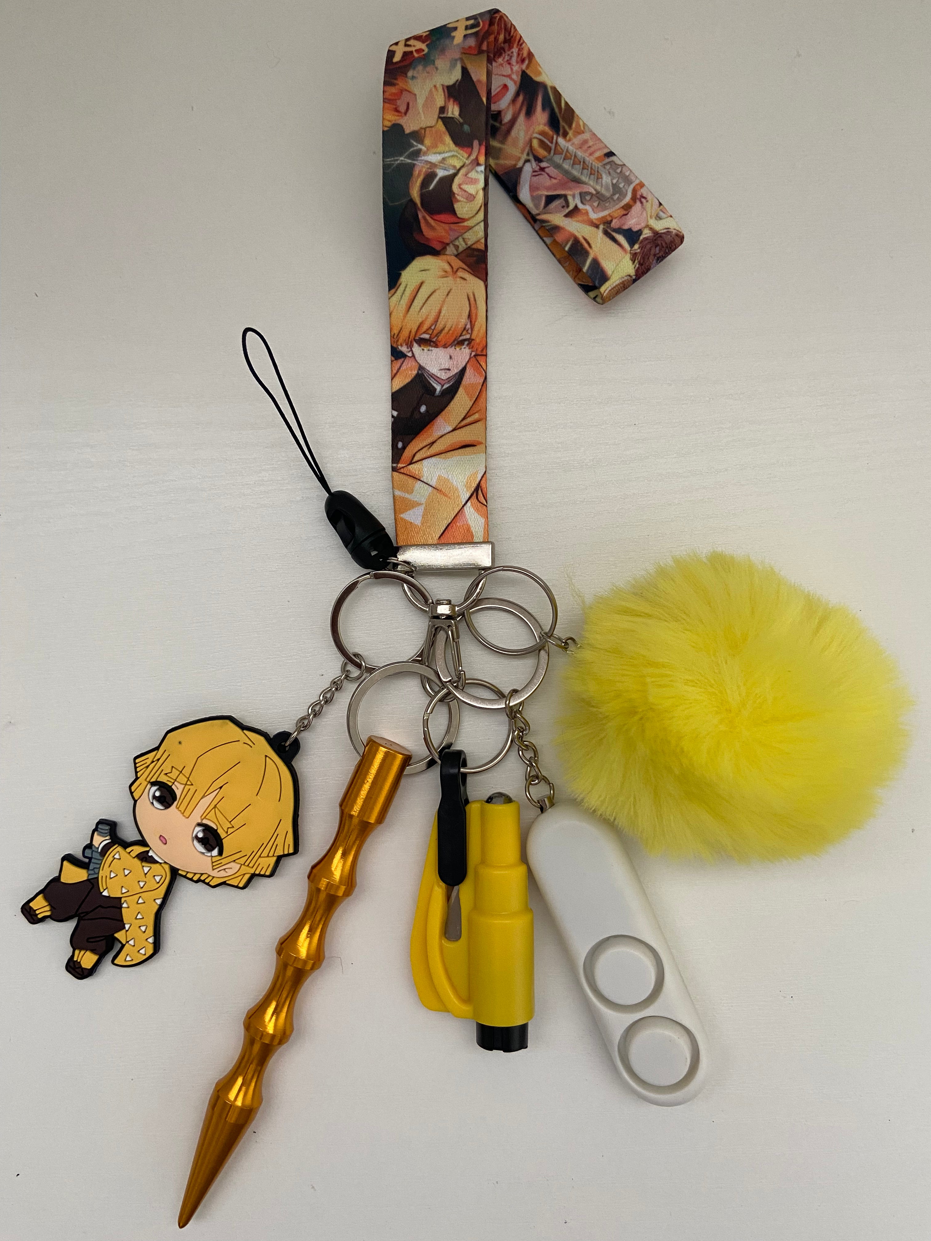 Safety Keychain - Sleeping Thunder – otakubait