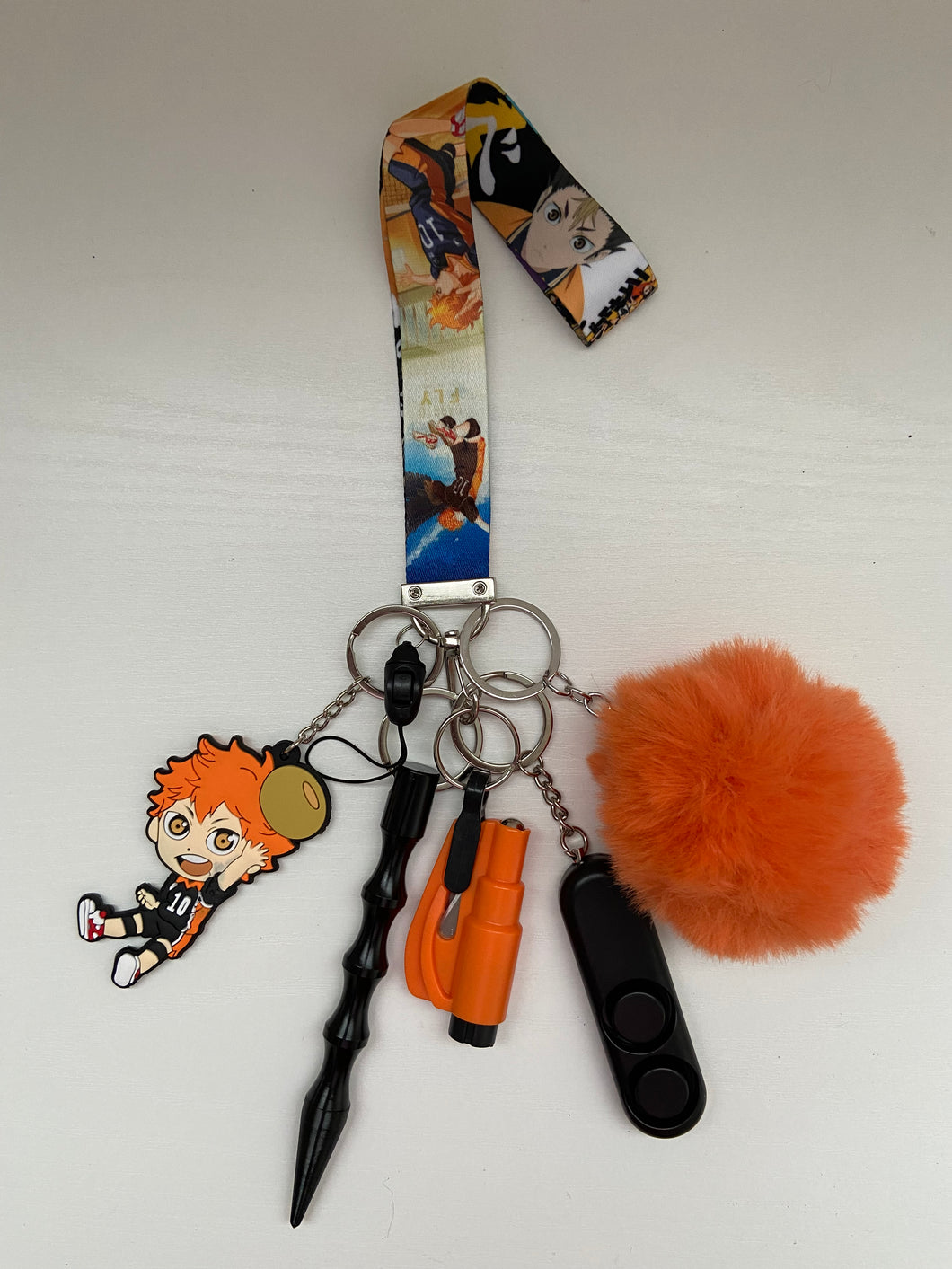 Safety Keychain -Shoyo Hinata  (haikyuu)